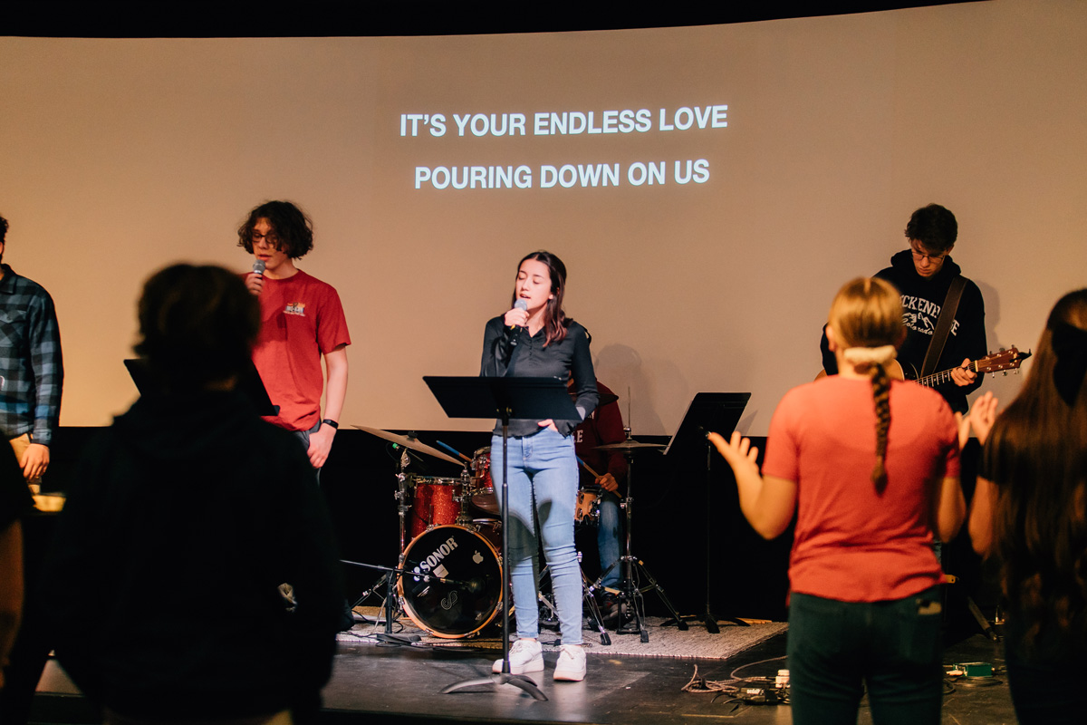 wednesday night youth group service in Lee's Summit, MO