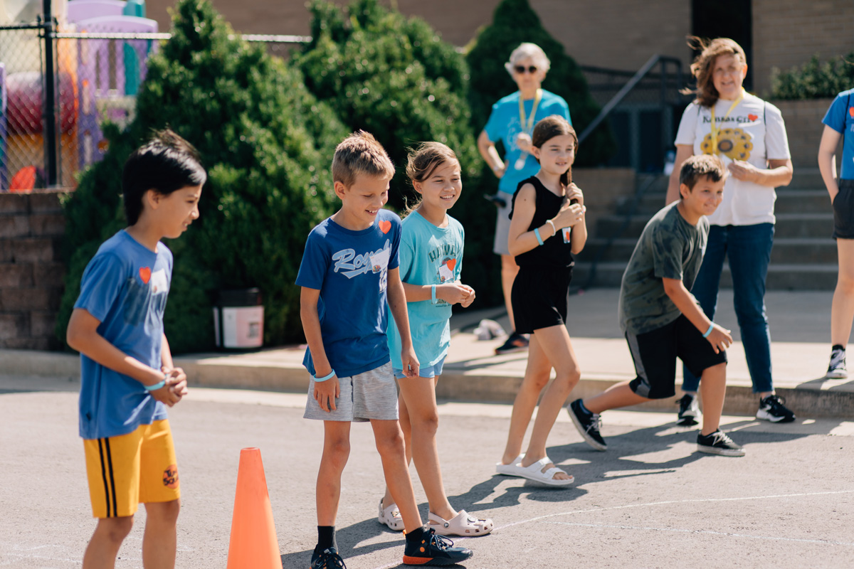 VBS Kids Getting Ready For Outdoor Activities