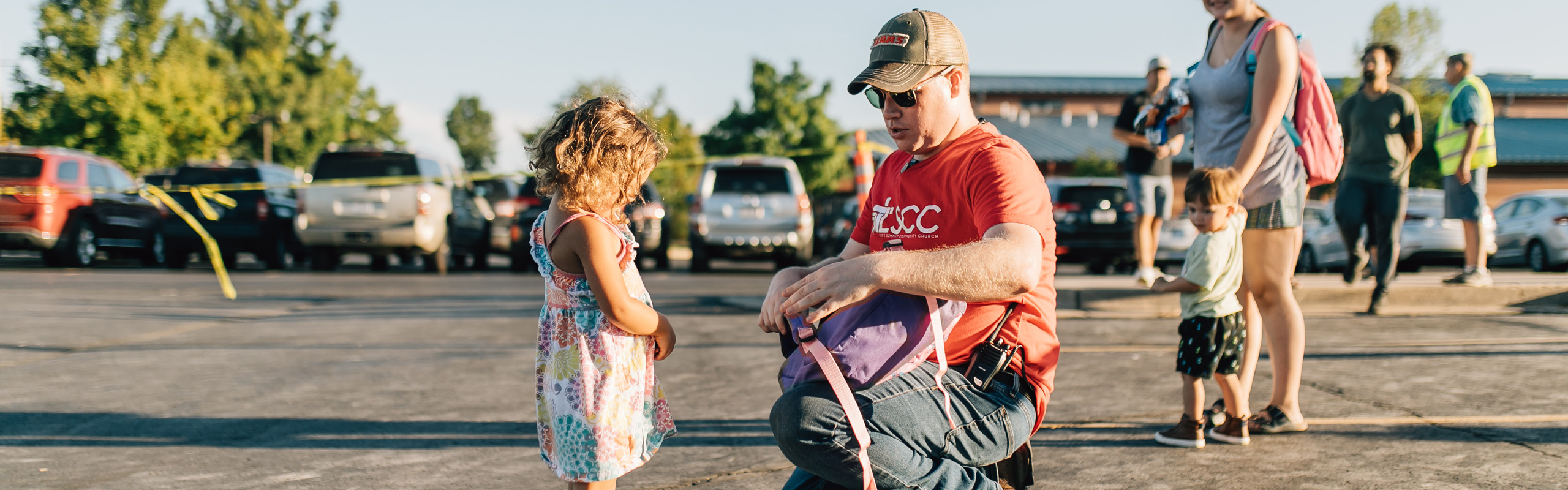 giving free school supplies and backpacks to local lee's summit students