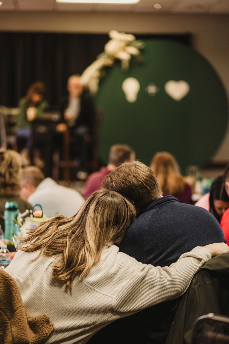 Husband And Wife Connecting At Marriage Retreat