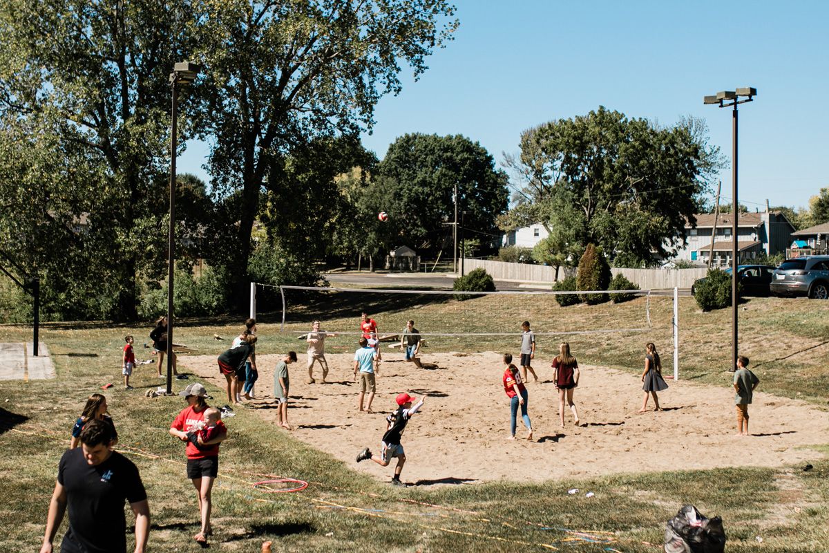 sand volleyball church event