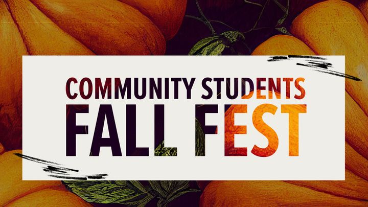 community students fall fest graphic