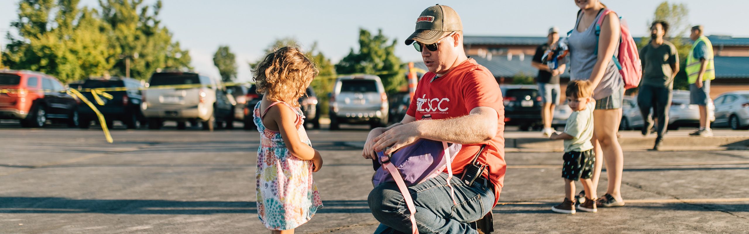 giving free school supplies and backpacks to local lee's summit students