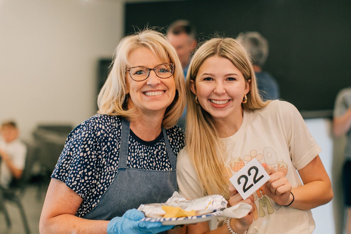 family serving together