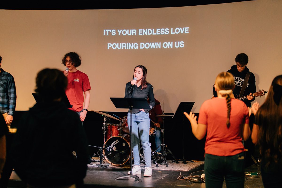 wednesday night youth group service in Lee's Summit, MO