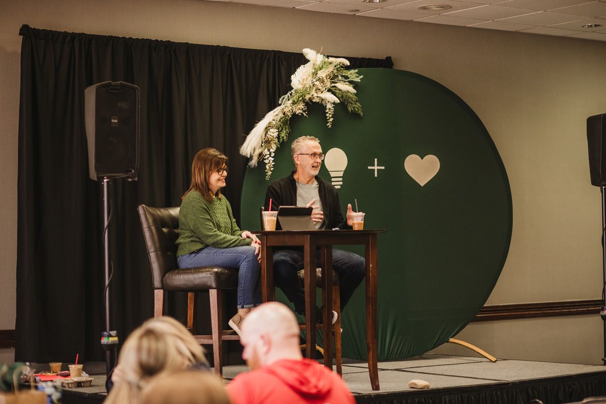 Mike And Becky Qualls Teaching At Marriage Retreat