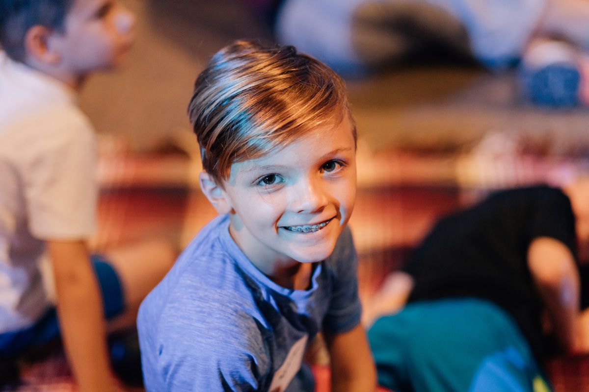 young boy at vacation bible school