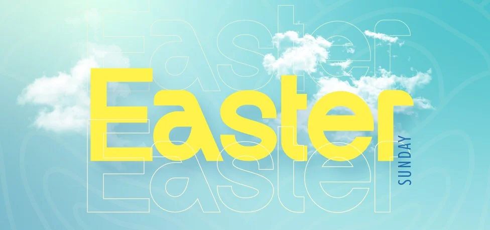 easter sunday service graphic