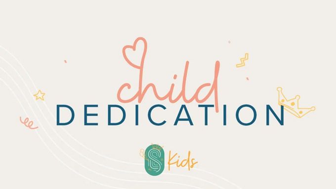 child dedication event graphic