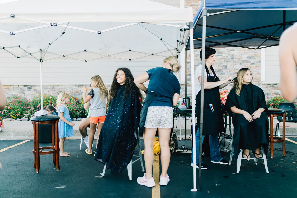 free haircuts at back to school bash event