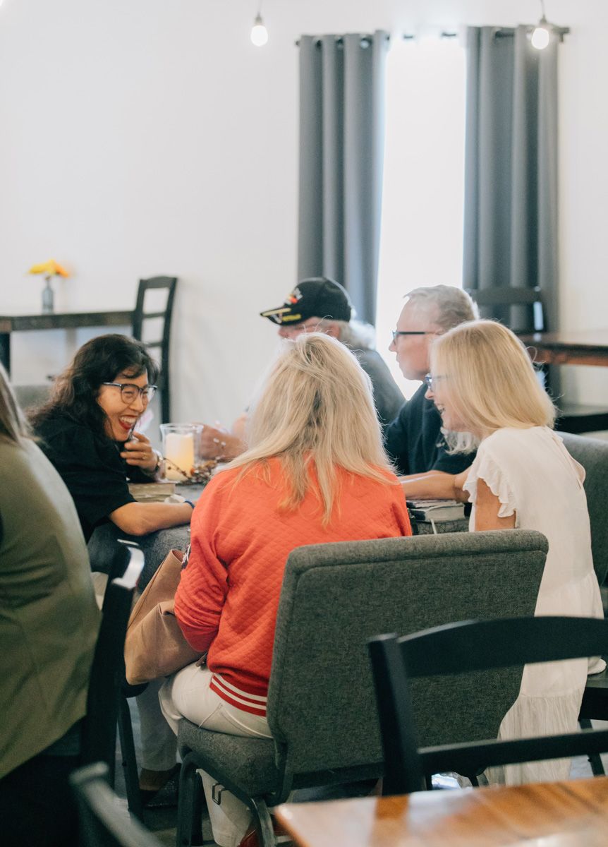 Friends Enjoying Community Cafe