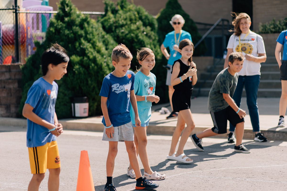 VBS Kids Getting Ready For Outdoor Activities